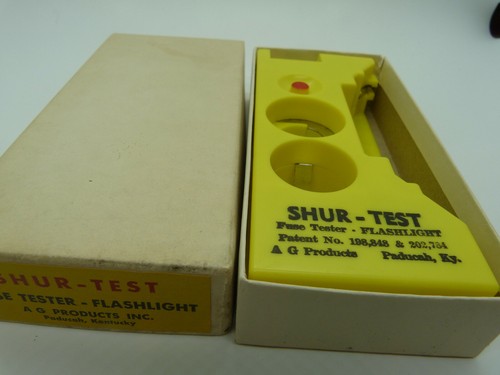 Vintage shur test flashlight - shur,