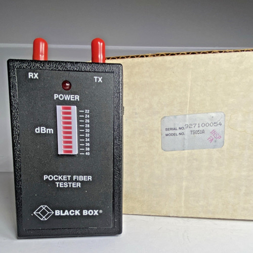 Black box pocket fiber tester - black,